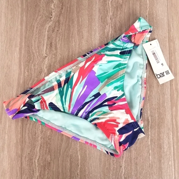 Bar III Other - NEW Bar III Flor XS Swim Bikini Bottom Cheeky Twisted Sides $44